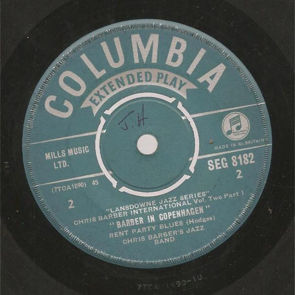 Chris Barber's Jazz Band : Chris Barber International Volume Two Part 1 "Chris Barber In Copenhagen" (7", Single, Mono)