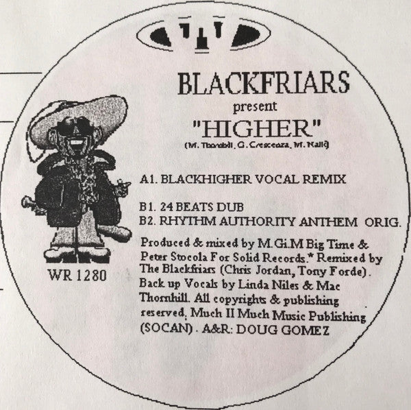 Blackfriars : Higher (Remixes) (12", W/Lbl)