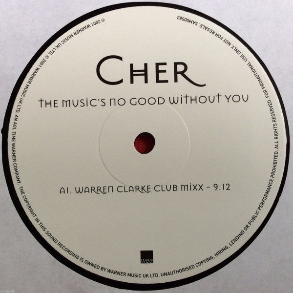 Cher : The Music's No Good Without You (2x12", Promo)