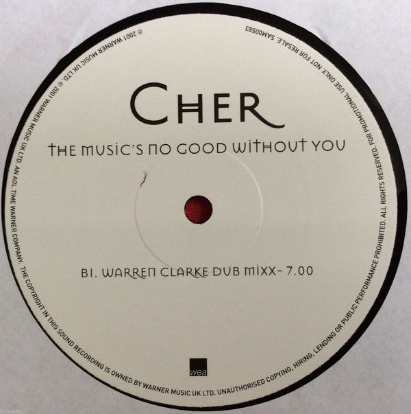 Cher : The Music's No Good Without You (2x12", Promo)