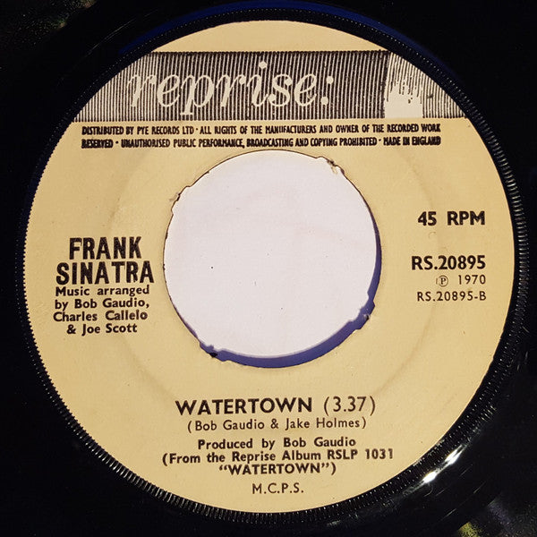 Frank Sinatra : I Would Be In Love (Anyway) (7", Single)