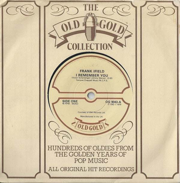 Frank Ifield : I Remember You / Lovesick Blues (7", Mono, RE, RP)