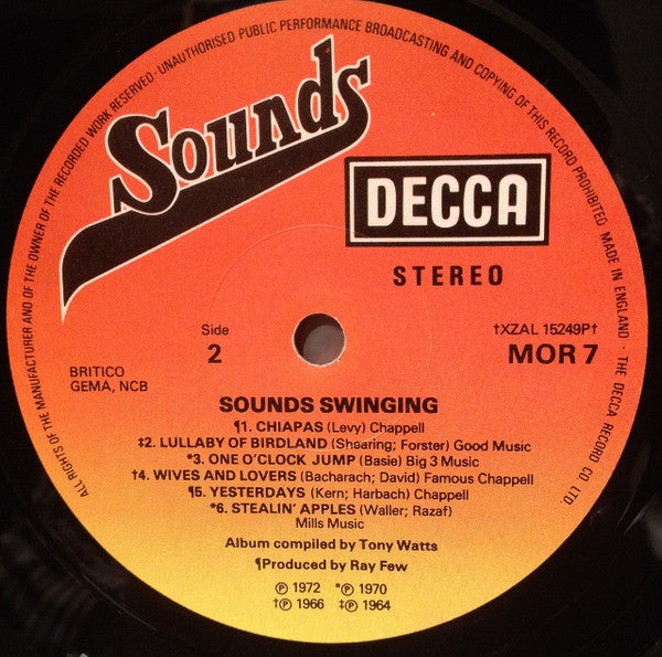 Various : Sounds Swinging (LP, Comp)