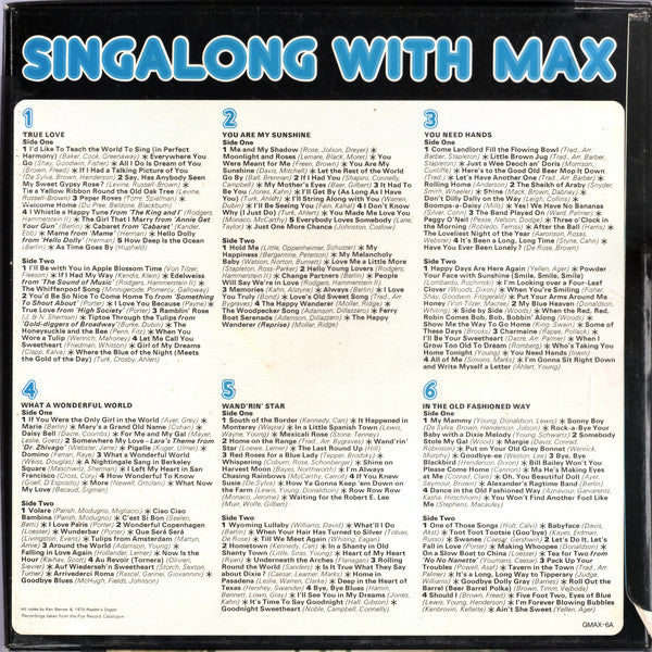 Max Bygraves : Singalong With Max (6xLP + Box)