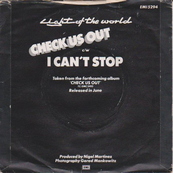 Light Of The World : Check Us Out (7", Single)