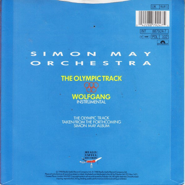 The Simon May Orchestra : The Olympic Track (7", Single)