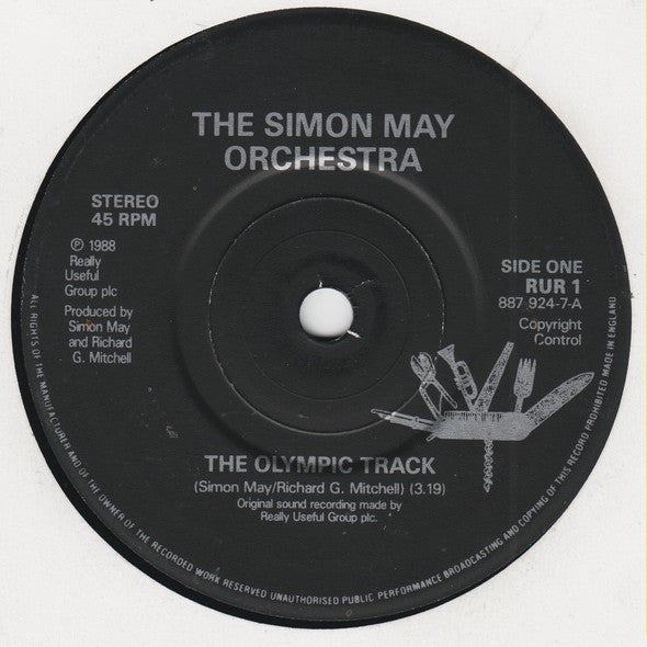 The Simon May Orchestra : The Olympic Track (7", Single)