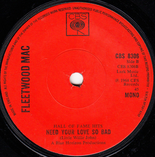 Fleetwood Mac : Albatross (7", Single, Mono, Sol)