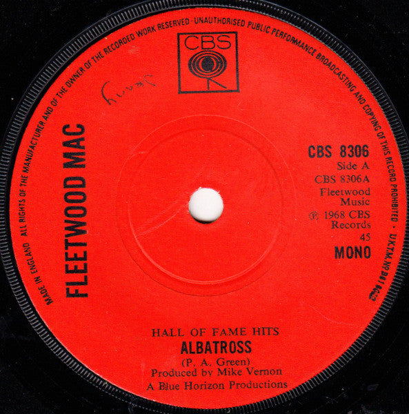 Fleetwood Mac : Albatross (7", Single, Mono, Sol)