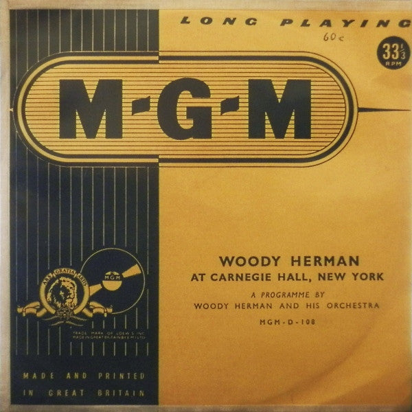 Woody Herman And His Orchestra : Woody Herman At Carnegie Hall, New York (10", Mono)