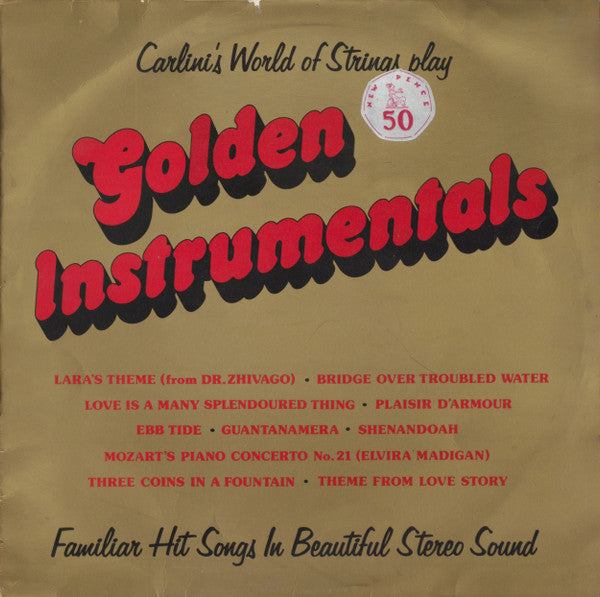 Carlini's World Of Strings : Golden Instrumentals (LP, Comp)