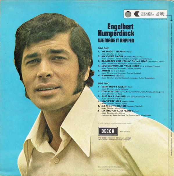 Engelbert Humperdinck : We Made It Happen (LP, Album)
