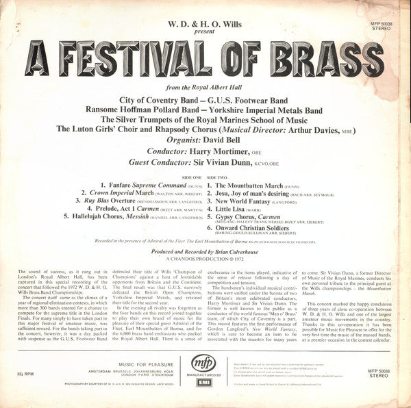 Various : A Festival Of Brass (LP)