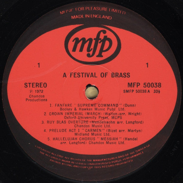 Various : A Festival Of Brass (LP)