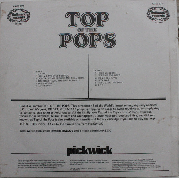 The Top Of The Poppers : Top Of The Pops Vol. 48 (LP)