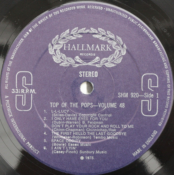 The Top Of The Poppers : Top Of The Pops Vol. 48 (LP)