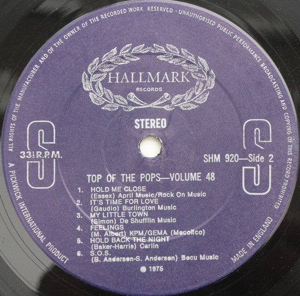 The Top Of The Poppers : Top Of The Pops Vol. 48 (LP)