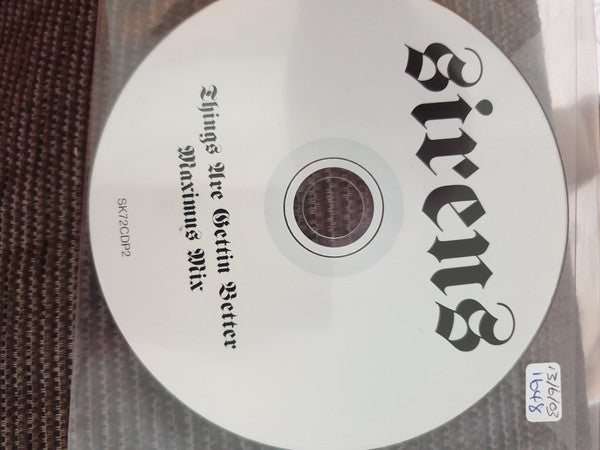 Sirens : Things Are Getting Better (CD, Maxi, Promo)