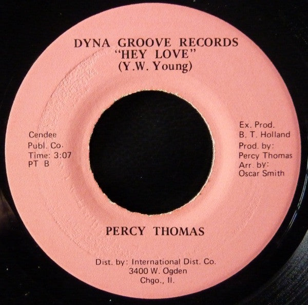 Percy Thomas (3) : Lonely In A Crowd / Hey Love (7")