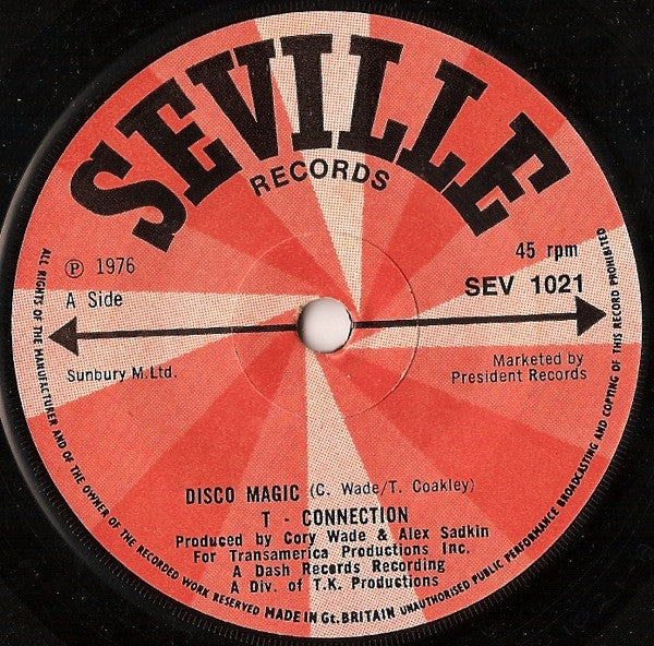 T-Connection : Disco Magic / Monday Morning (7")