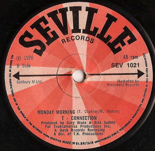 T-Connection : Disco Magic / Monday Morning (7")