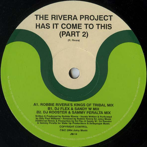 The Rivera Project : Has It Come To This (Remixes Part 2) (12")