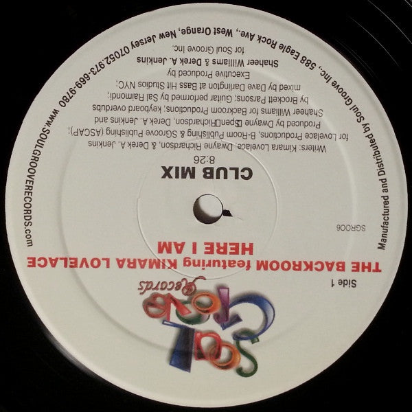 The Back Room Featuring Kimara Lovelace : Here I Am (12")