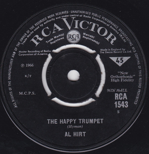 Al Hirt : The Happy Trumpet (7", Single)
