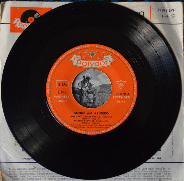 Various : Sonne Am Arlberg (7", EP)