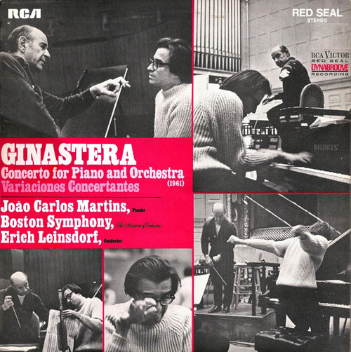 Alberto Ginastera, João Carlos Martins, Boston Symphony Orchestra, Erich Leinsdorf : Concerto For Piano And Orchestra / Variaciones Concertantes (LP)