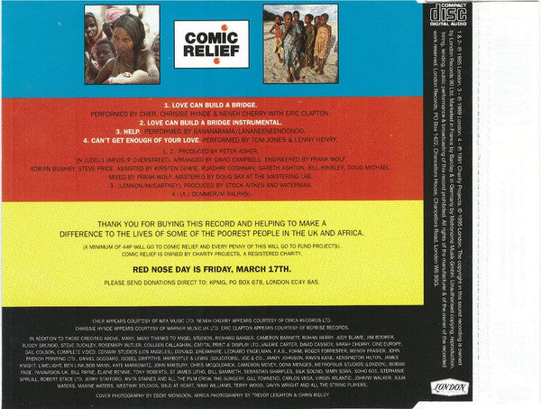 Cher, Chrissie Hynde & Neneh Cherry With Eric Clapton : Love Can Build A Bridge (CD, Single)