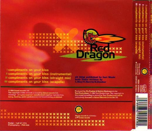 Red Dragon With Brian & Tony Gold : Compliments On Your Kiss (CD, Maxi)