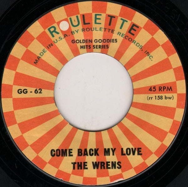 The Continentals (12) / The Wrens (2) : You're An Angel / Come Back My Love (7", Single)