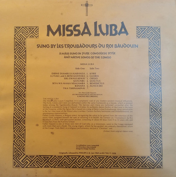 Les Troubadours Du Roi Baudouin / Los Fronterizos - Cantoría De La Basílica Del Socorro : Missa Luba / Misa Criolla (2xLP, Comp, Mono, RP)