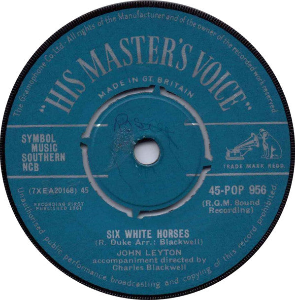 John Leyton : Son, This Is She (7")