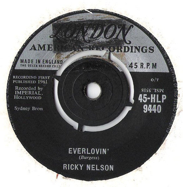 Ricky Nelson (2) : Everlovin' (7", Single)