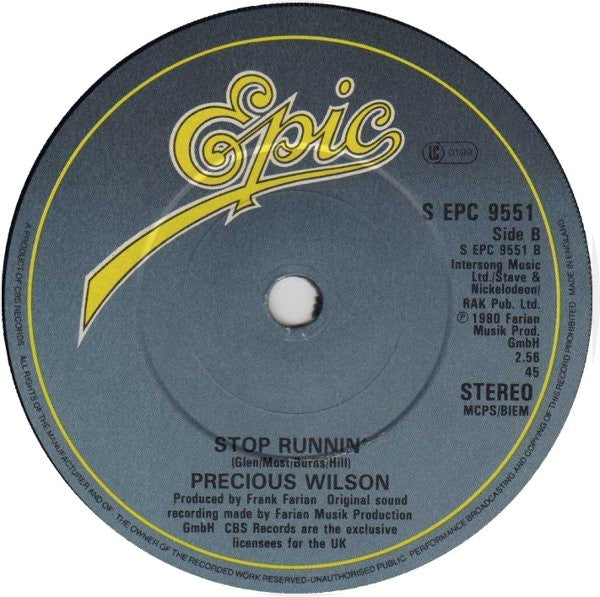 Precious Wilson : If I Loved You Less (7", Single)