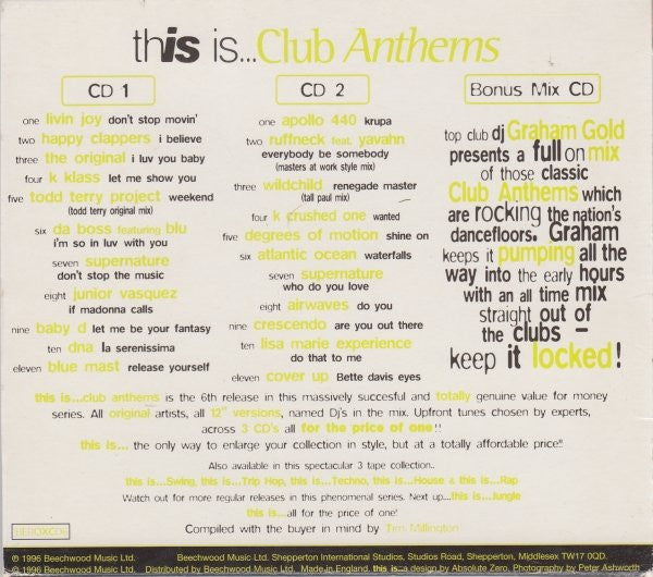 Various : This Is... Club Anthems (2xCD, Comp + CD, Mixed + Box)