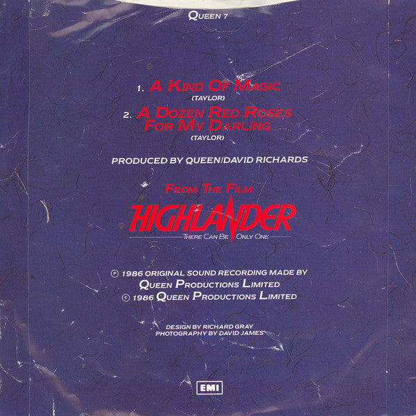 Queen : A Kind Of Magic (7", Single, Sil)