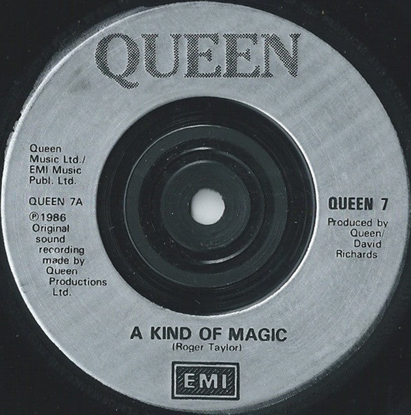 Queen : A Kind Of Magic (7", Single, Sil)