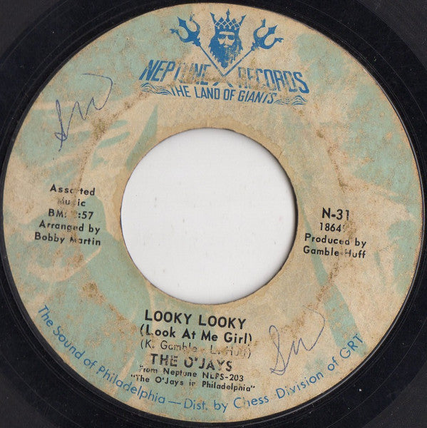 The O'Jays : Looky Looky (Look At Me Girl) / Let Me In Your World (7")