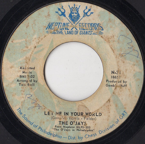 The O'Jays : Looky Looky (Look At Me Girl) / Let Me In Your World (7")