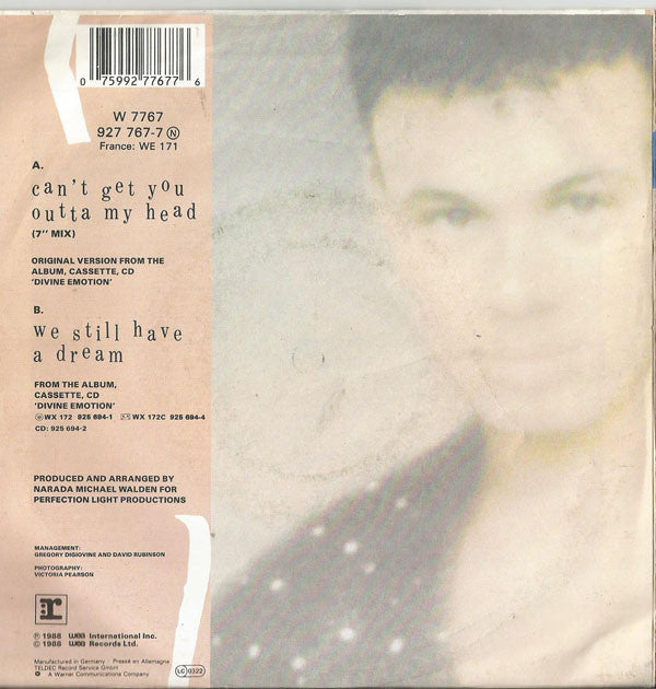 Narada Michael Walden : Can't Get You Outta My Head (7")