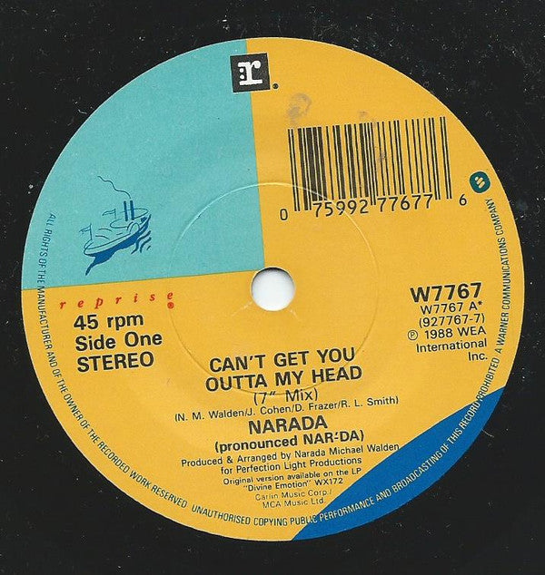 Narada Michael Walden : Can't Get You Outta My Head (7")