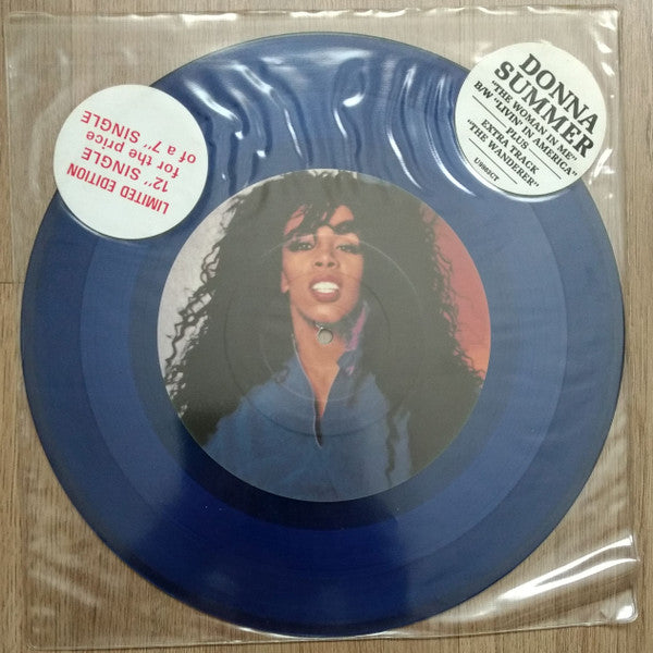 Donna Summer : The Woman In Me (12", Single, Ltd, Blu)