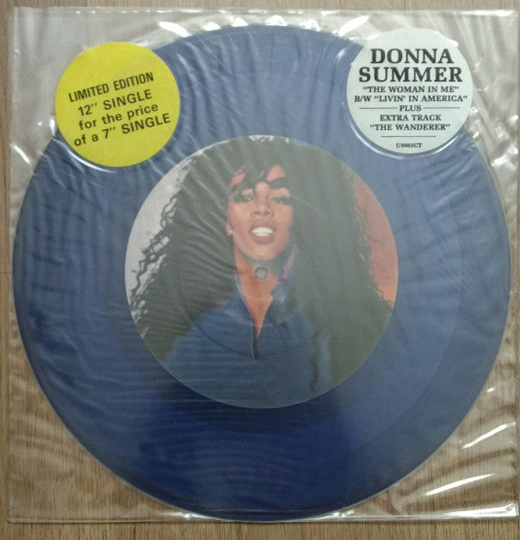 Donna Summer : The Woman In Me (12", Single, Ltd, Blu)