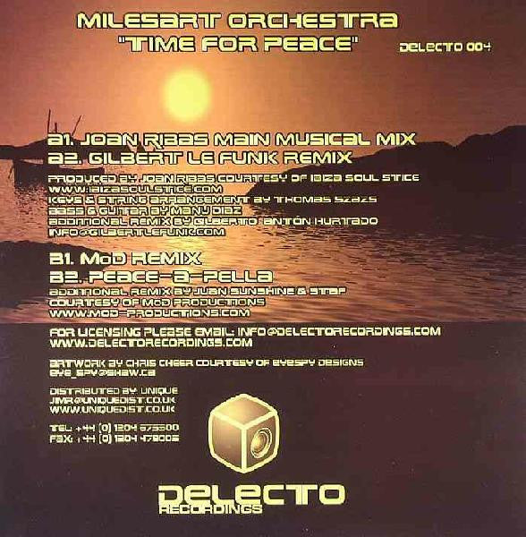 Milesart Orchestra : Time For Peace (12")