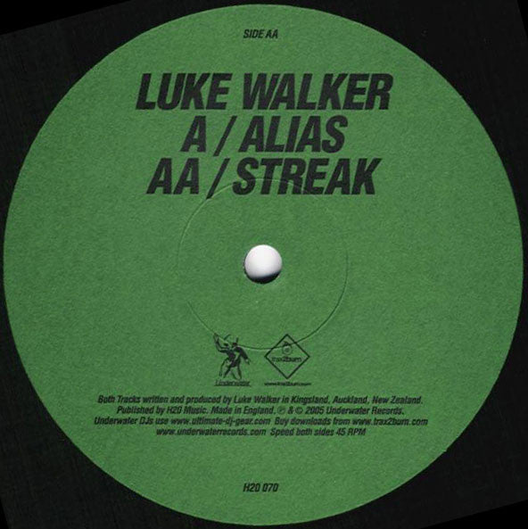 Luke Walker : Alias / Streak (12")