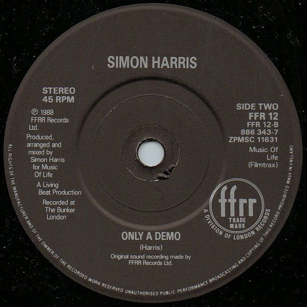 Simon Harris : Here Comes That Sound (7", Single)