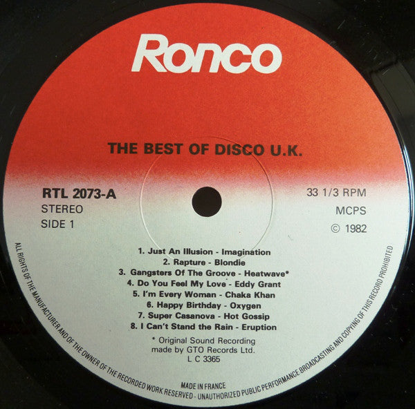 Various : Disco U.K. (LP, Comp)